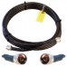 20' Black LMR400 Ultra-Low-Loss Cable (N/Male Connectors)