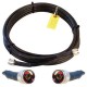 10' Black LMR400 Ultra-Low-Loss Cable (N/Male Connectors)