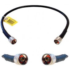 2' Black LMR400 Ultra-Low-Loss Cable (N/Male Connectors) 